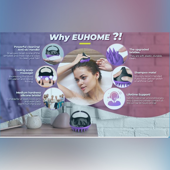 Scalp massager shampoo brush - Picture 5 of 5